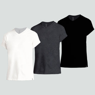Comfies 100% Combed Cotton V-Neck Assorted (Tri-Pack)