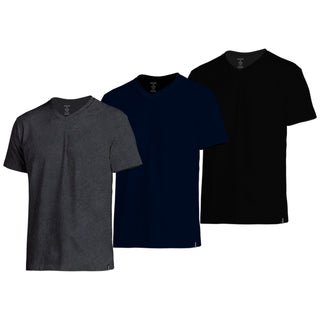 Elance Combed Cotton-Rich V-Neck T-Shirt (Tri-Pack)