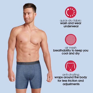 Quick-Dry with Air Mesh Boxer Brief