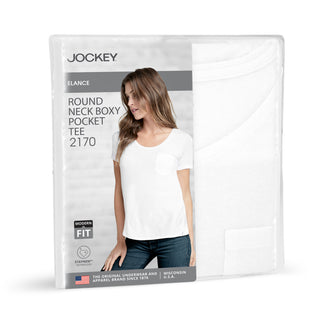 Jockey? Cotton Blend Elance Round Neck T-Shirt with Pocket