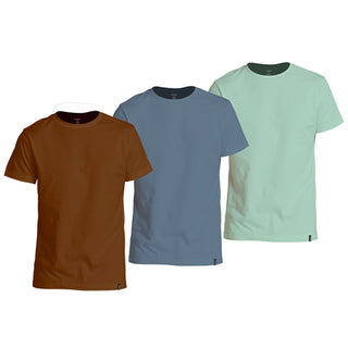 100% Super Combed Cotton Round Neck T-Shirt (Pack of 3)