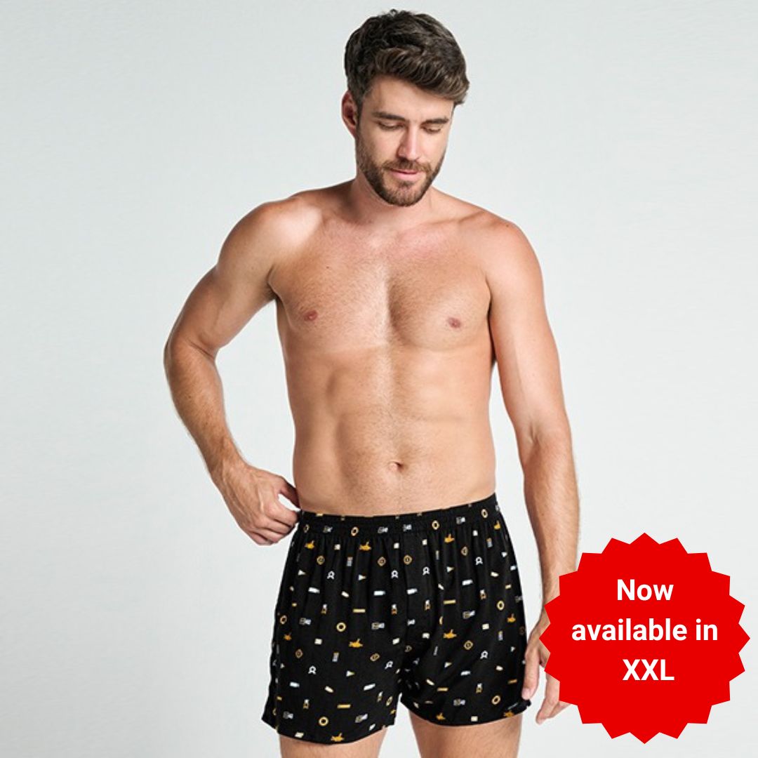 Zone 100% Cotton Woven Boxer Shorts with Side Pockets
