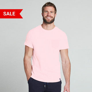 Elance Combed Cotton-Rich Round Neck T-Shirt with Pocket.