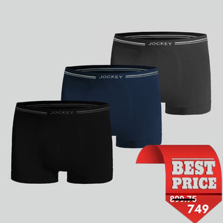 Formfit Seamfree Boxer Brief Assorted Color (Tri-Pack)