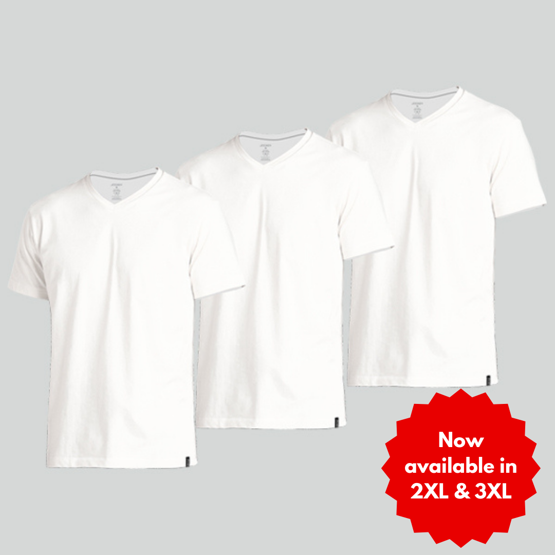 Jockey v neck white t shirt outlet