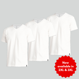 Zone 100% Cotton V-Neck T-Shirt (Tri-Pack)