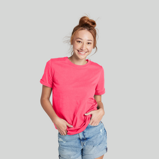 Super Combed Cotton-Rich Round Neck T-Shirt.