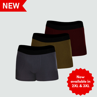 Cotton Stretch 95% Cotton 5% Spandex  Boxer Brief(Tri-Pack)