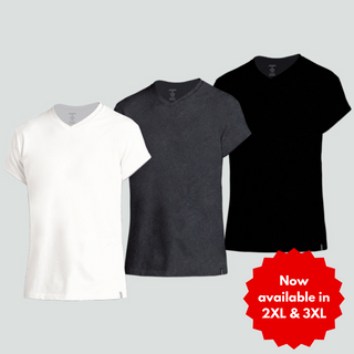 Comfies 100% Combed Cotton V-Neck Assorted (Tri-Pack)