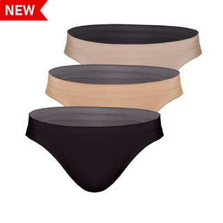 Seamfree Nylon Spandex Bikini Underwear (TRI-PACK)