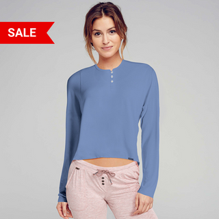 Cotton-Rich Henley Long Sleeves