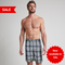 Natural/Navy/Turq Checkered