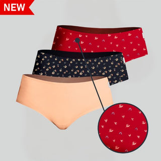 Jockey Comfies Hipster Underwear w/prints for Women- Pack of 3