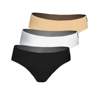 100% Super Combed Cotton Hipster Underwear (Tri-Pack)
