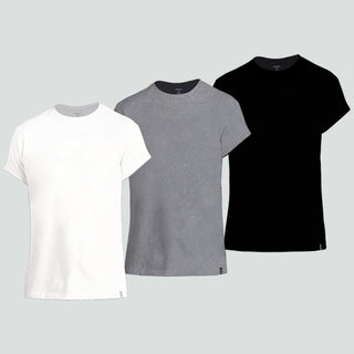 COMFIES ROUND NECK ASSORTED TRI-PACK
