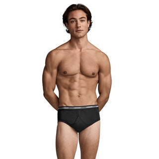 Elance Combed Cotton-Rich Low Rise Y-Front Brief (Tri-Pack)