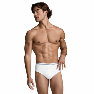 Elance Combed Cotton-Rich Low Rise Y-Front Brief (Tri-Pack)