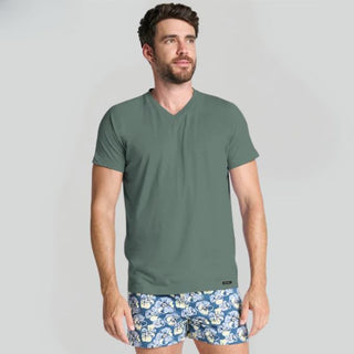 Elance Combed Cotton-Rich V-Neck T-Shirt