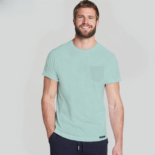 Elance Combed Cotton-Rich Round Neck T-Shirt with Pocket
