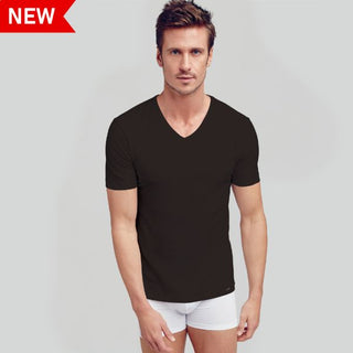Elance Combed Cotton-Rich Cruiser V-Neck T-Shirt