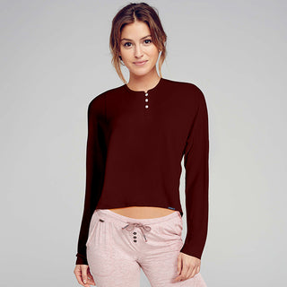 Cotton-Rich Henley Long Sleeves