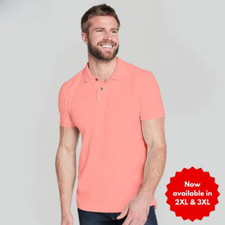 Cotton Rich Pique Classic Fit Plain Short Sleeve Polo Shirt