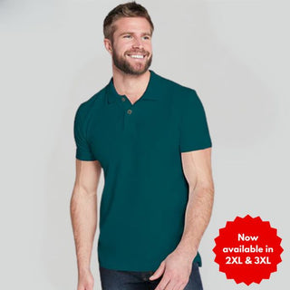 Cotton Rich Pique Classic Fit Plain Short Sleeve Polo Shirt