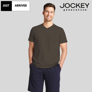 Cotton-Rich V-Neck