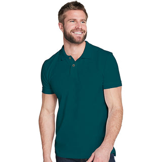 Cotton Rich Pique Classic Fit Plain Short Sleeve Polo Shirt