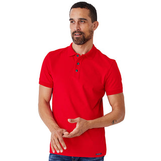 Cotton Rich Pique Classic Fit Plain Short Sleeve Polo Shirt