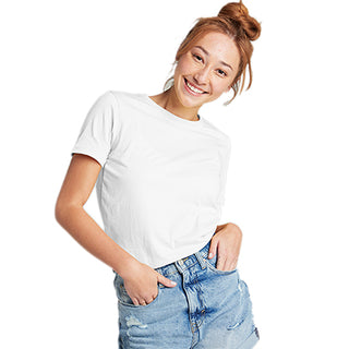 Combed Cotton-Rich Round Neck T-Shirt for Women