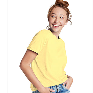 Combed Cotton-Rich Round Neck T-Shirt for Women
