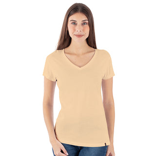 Combed Cotton-Rich V-Neck T-Shirt for Women (Pack of 3)