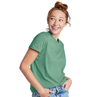 Combed Cotton-Rich V-Neck T-Shirt for Women (Pack of 3)