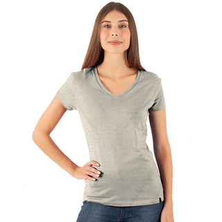 Combed Cotton-Rich V-Neck T-Shirt for Women