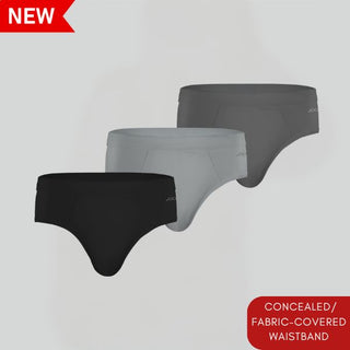 Men's Cotton Stretch Concealed Elastic Hipster (Pack of 3)