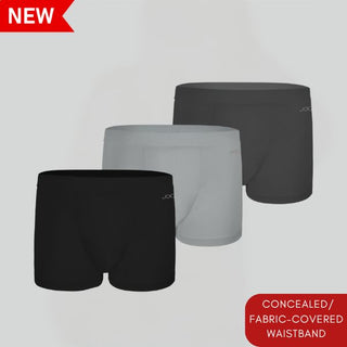 Men's Cotton Stretch Concealed Elastic Boxer Brief (Pack of 3)