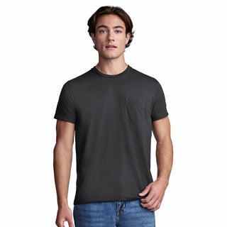 Elance Combed Cotton-Rich Round Neck T-Shirt with Pocket