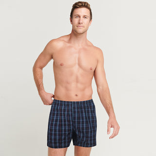 Zone 100% Cotton Woven Boxer Shorts with Side Pockets