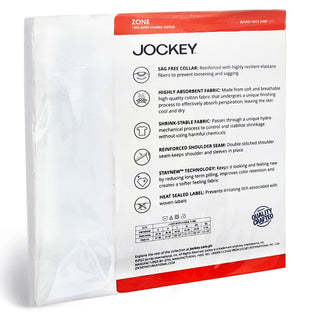 Jockey 100% Cotton Zone Round Neck Men's T Shirt
