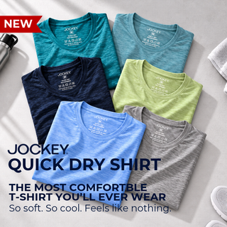 Jockey Athleisure Quick Dry Round Neck Shirt