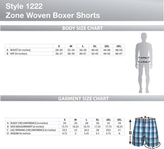 Zone 100% Cotton Woven Boxer Shorts with Side Pockets