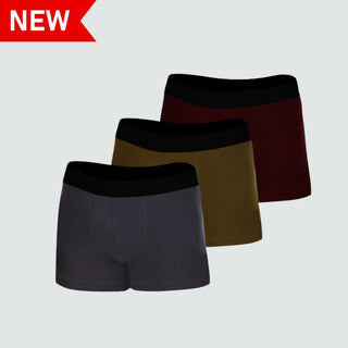 Cotton Stretch 95% Cotton 5% Spandex  Boxer Brief(Tri-Pack)