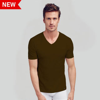 Elance Combed Cotton-Rich Cruiser V-Neck T-Shirt