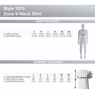 Jockey Zone 100% Cotton V-Neck Men's T-Shirt Small - Extra Large