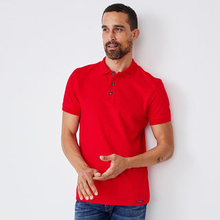 Jockey Cotton Rich Pique Classic Fit Men's Plain Short Sleeve Polo Shirt