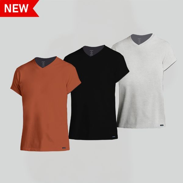 COMFIES COTTON VNECK SHIRT- PACK OF 3 – Jockey Philippines