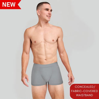 Men's Cotton Stretch Concealed Elastic Boxer Brief (Pack of 3)