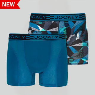 JOCKEY MENS MICROFIBER ACTIVE BOXER BRIEF (Pack of 2)