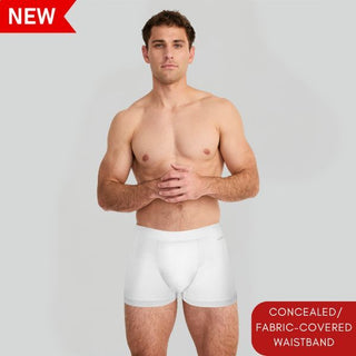 Men's Cotton Stretch Concealed Elastic Boxer Brief (Pack of 3)